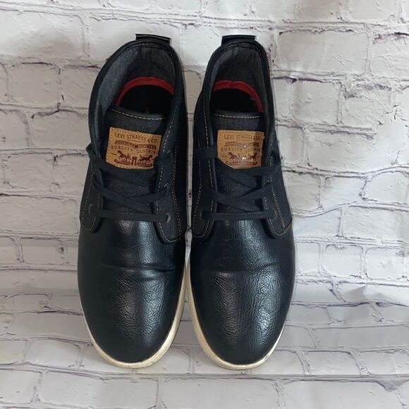Levi's Ace Millstone Denim Mens Shoes Navy - Picture 1 of 5